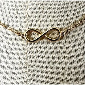 MDB Marina De Buchi Gold plated  infinity pendant necklace